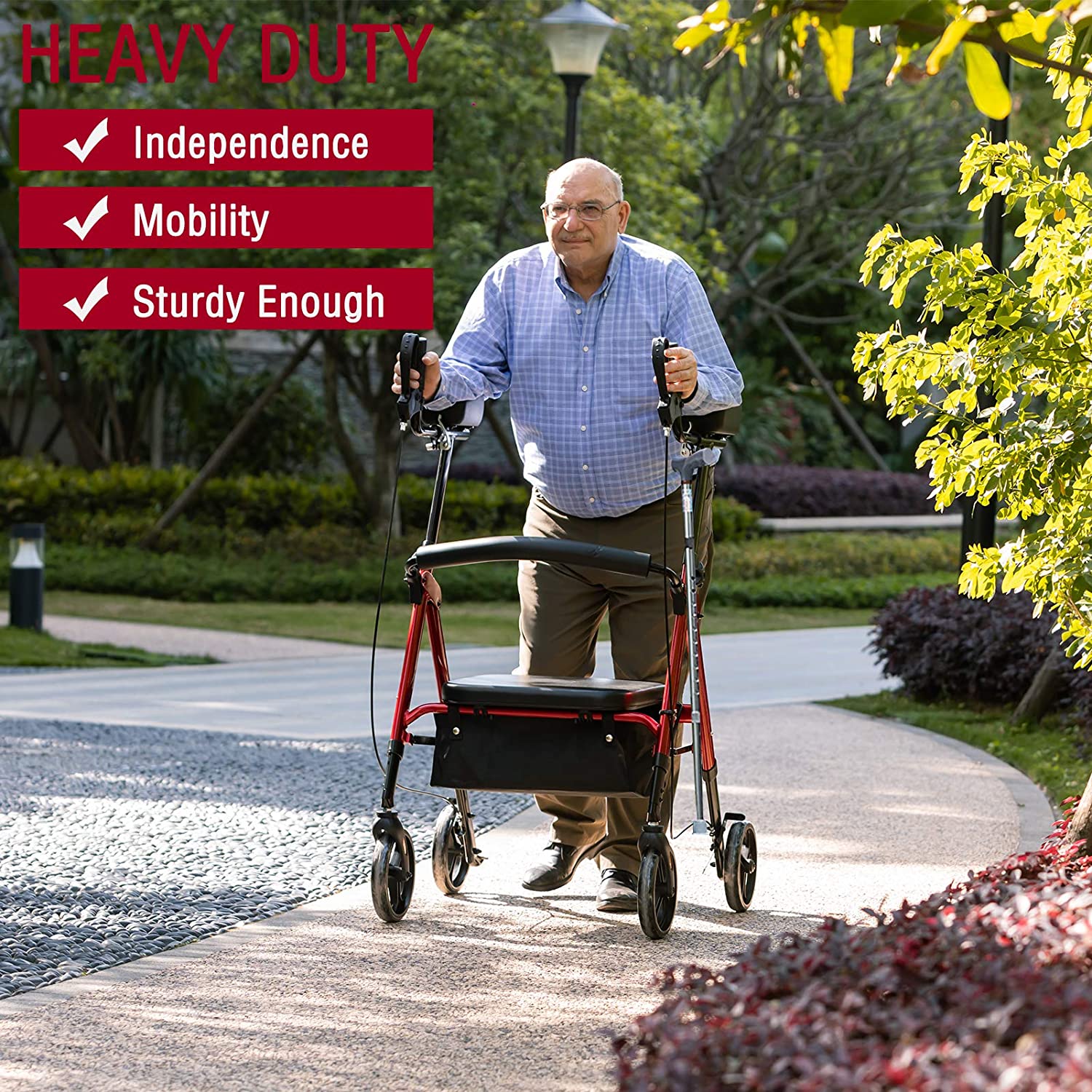 Can bariatric walkers be used safely by people with arthritis or joint degeneration